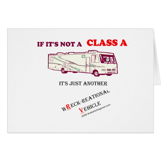 ¿Si no una clase A rv? (Anverso (Horizontal))