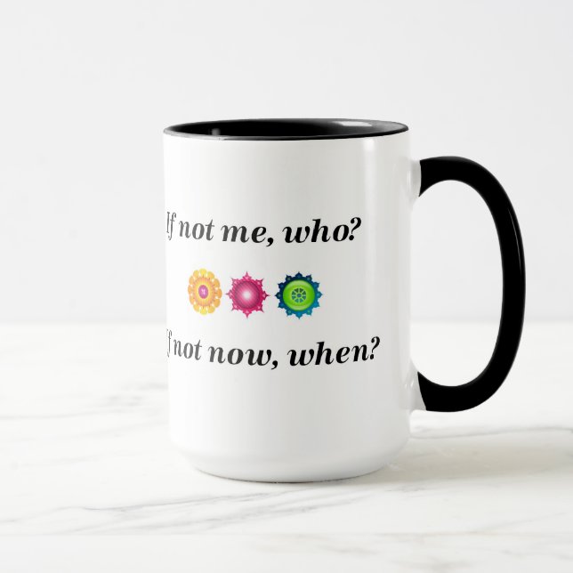 ¿Si no yo, quién? ¿Si no ahora, cuando? Taza (Derecha)