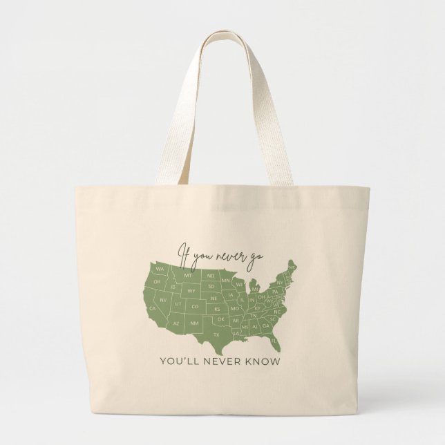 "Si nunca vas" en la bolsa (Frente)