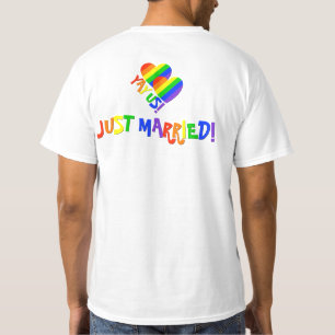 ¡SÍ! Parejas Gay Orgullo Recién Casado Con Camisa