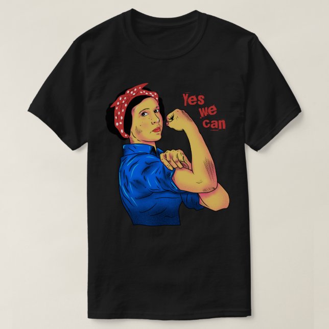 Sí Podemos hacer camiseta de feminismo (Diseño del anverso)