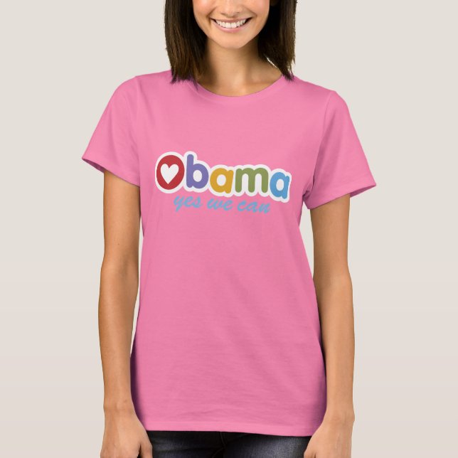 Sí, podemos hacer camisetas de Obama (Anverso)