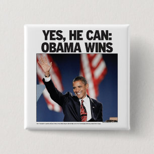 Sí, puede: Obama gana el botón