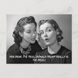Sí, querido, ¡Donald Trump es el diablo! Postal