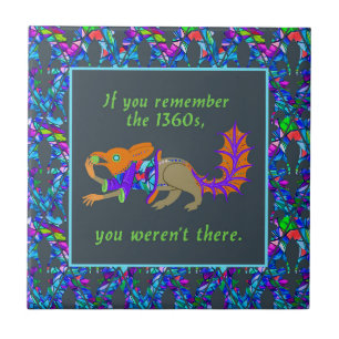 "Si recuerdas los años 1360..." Azulejo de cerámic