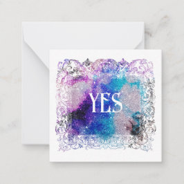 *~* SÍ Relación AP63 Tarjeta de nota plana