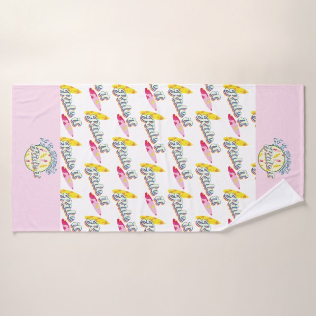 Si se hinchan, surcan muchacha rosa (Toalla de baño)