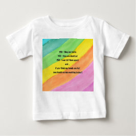 "Sí, son gemelos", camiseta del bebé arco iris