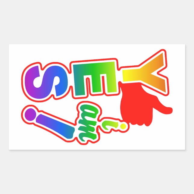 SÍ, SOY pegatinas (Anverso)