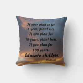SI SU PLAN CONFUCIUS COJÍN DECORATIVO