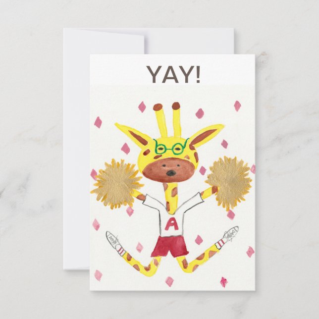 ¡Sí! Tarjeta de felicitación (Anverso)