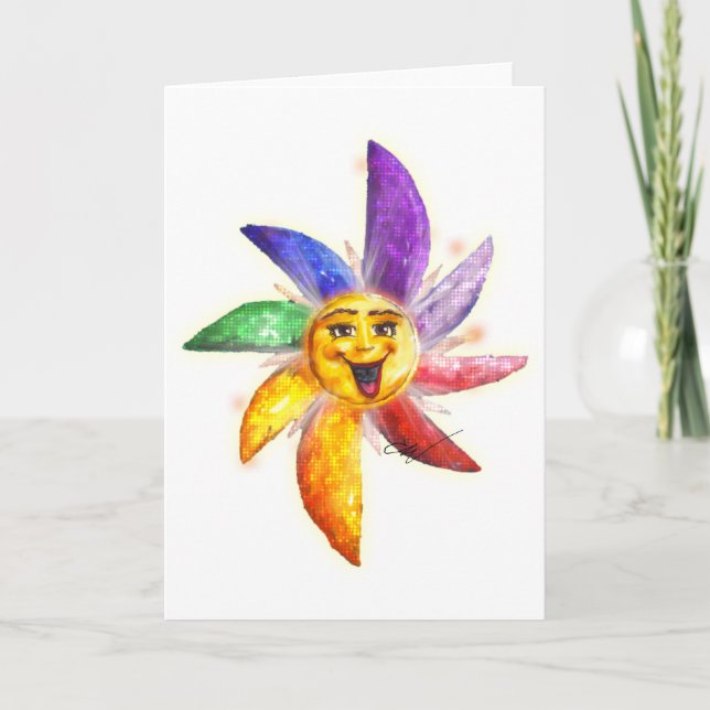 Sí, tarjeta de felicitación universal (Anverso)