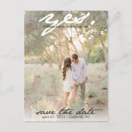 Sí. Tarjeta Postal para Guardar la Fecha