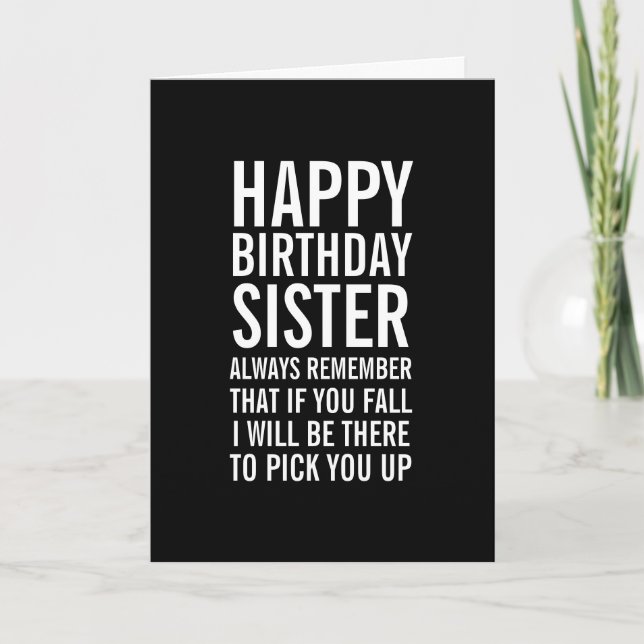 Si te cae la tarjeta de cumpleaños graciosa de tu  (Anverso)