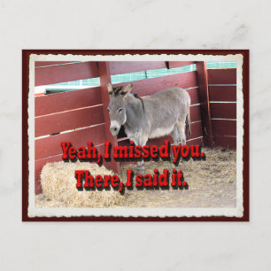 Sí, te extrañé... postal