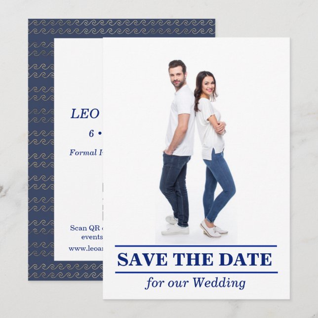 Si te gusta navegar, guarda la fecha tarjeta (Anverso / Reverso)