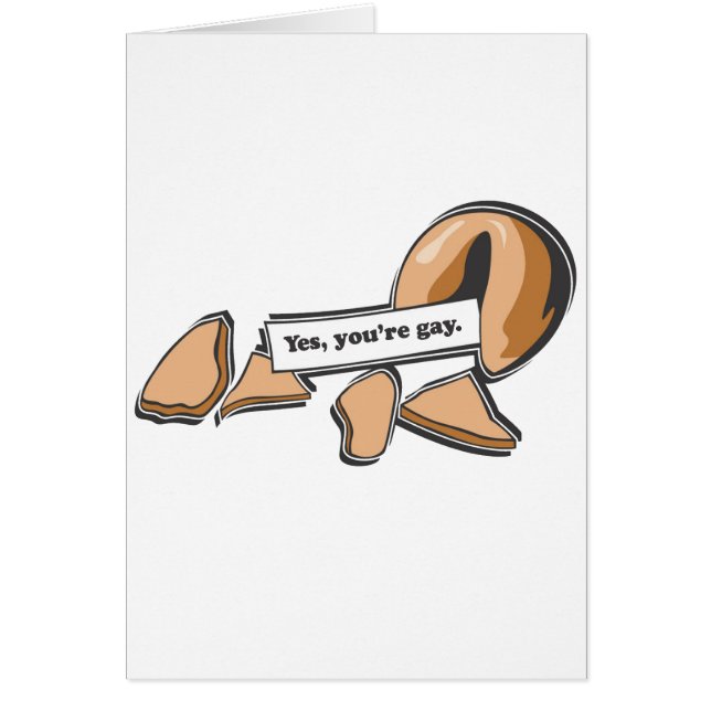 SÍ, USTED es GALLETA DE LA SUERTE GAY (Frente)