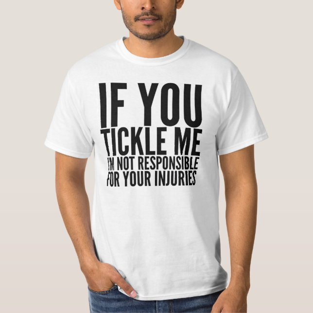 SI USTED ME COSQUILLEA, no soy CAMISETA (Anverso)