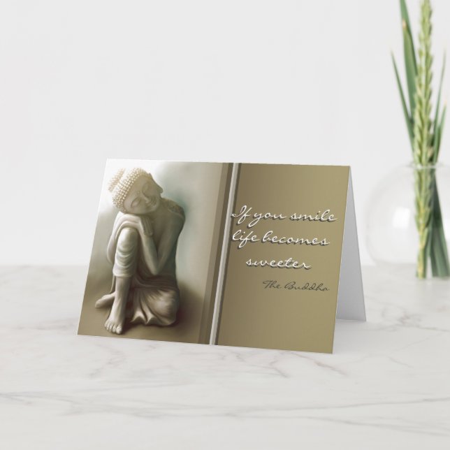 Si usted sonríe… tarjeta de felicitación de la (Anverso)