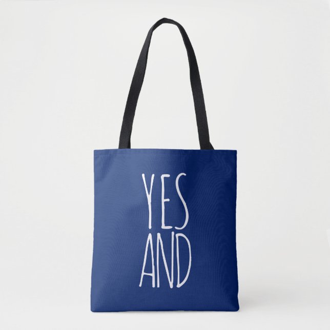 Sí y | Bolsa de Tote | Azul (Anverso)