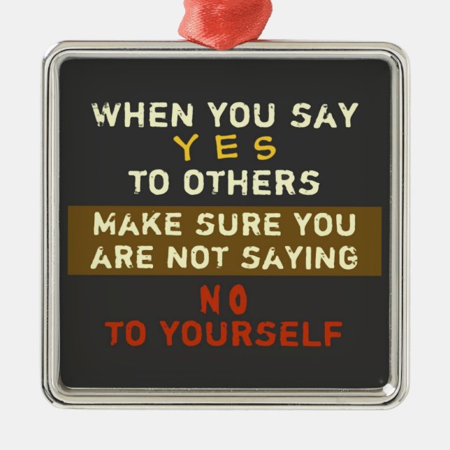 Sí y no ~ Ornamento / 1 Lado (Frente)