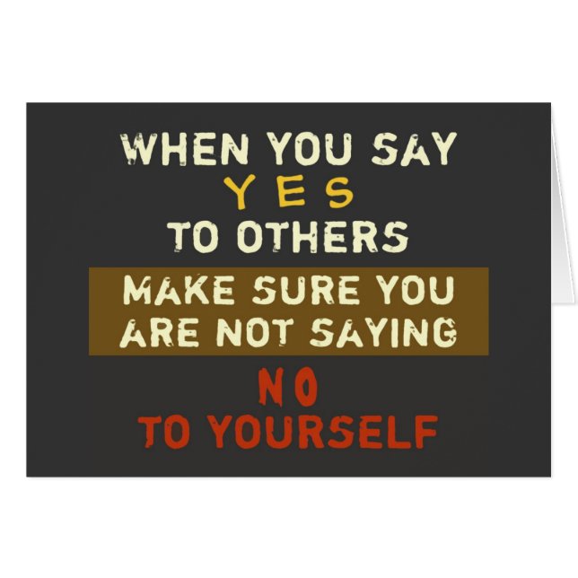 Sí y no ~ Truismo de tarjetas / filosofía (Anverso (Horizontal))