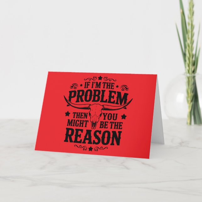 Si yo soy el problema... tarjeta en blanco (Anverso)