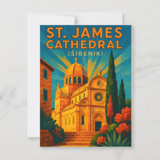 Šibenik Croacia Postal Vintage - St. James
