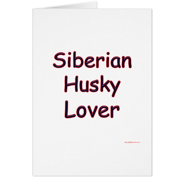 Siberian Husky Lover (Frente)