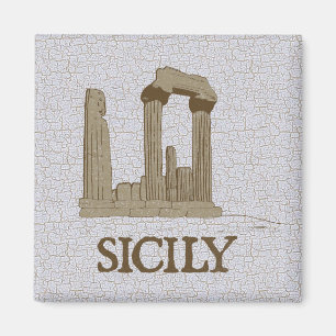 Sicilia Antigua Ruinas de Agrigento Imán