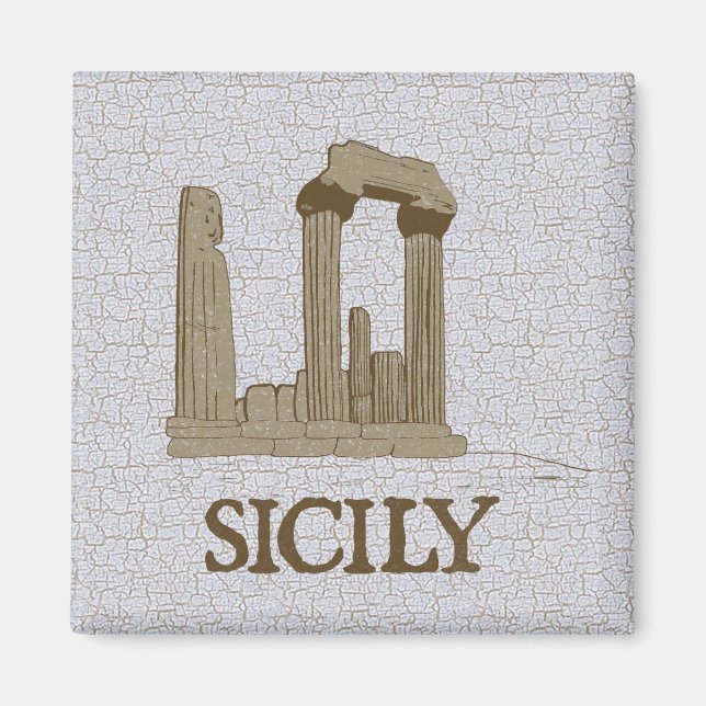 Sicilia Antigua Ruinas de Agrigento Imán (Frente)