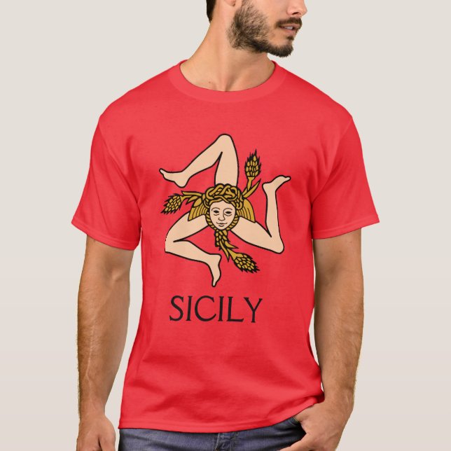 Sicilia - camisa siciliana de Triskelion (Anverso)