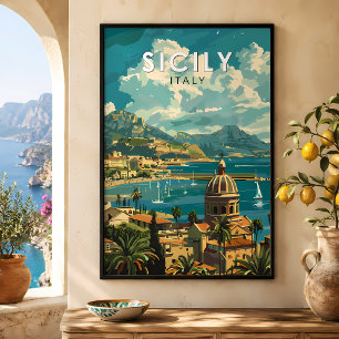 Sicilia Italia Viaje de Arte Vintage