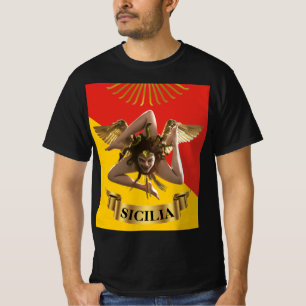 Sicilia / Medusa Siciliana  Trinacria  Camiseta de