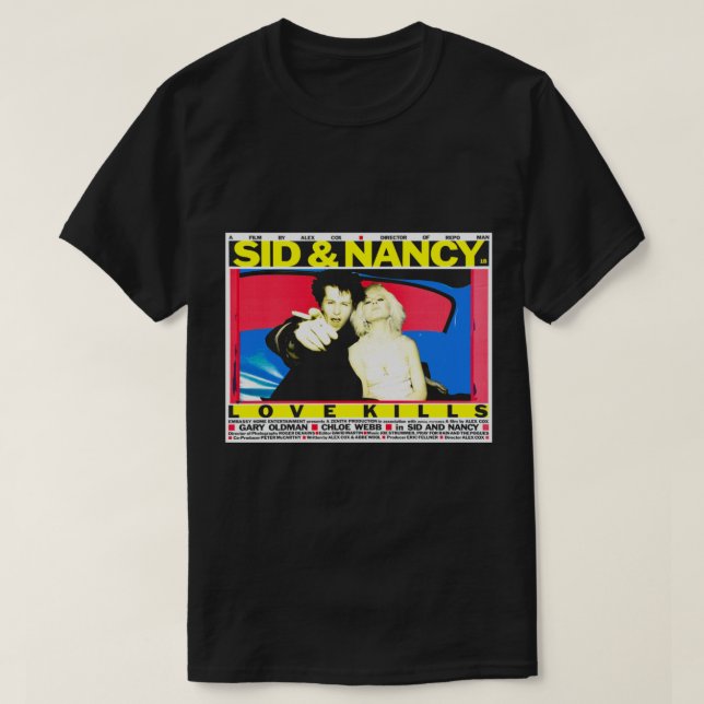 Sid y Nancy Love matan camisetas esenciales (Diseño del anverso)