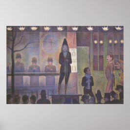 Sideshow de circo de Georges Seurat, arte vintage