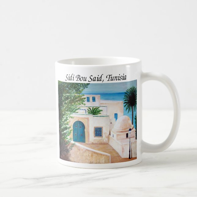 "Sidi Bou dijo, taza de café de Túnez" (Derecha)