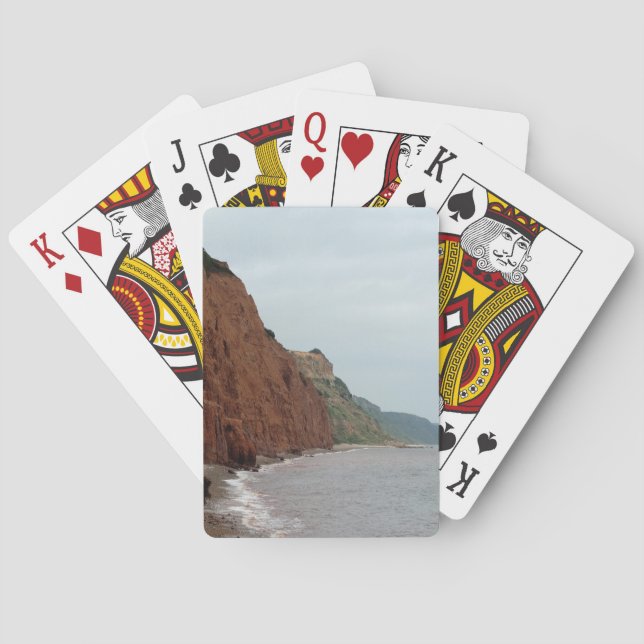 Sidmouth Cliffs Clásica Jugando Cartas (Reverso)