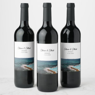 Sídney Wedding Favor de la etiqueta de vino person