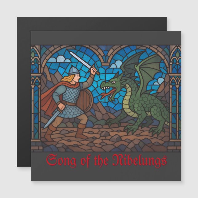 Siegfried luchando contra el dragón (Anverso/Reverso)