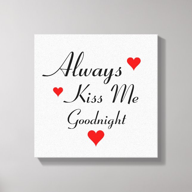 SIEMPRE BESAME ANTES DE DORMIR arte de pared de li (Anverso)