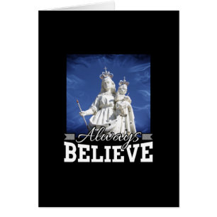 Siempre creas a Mary Baby Jesus Navidades Cita