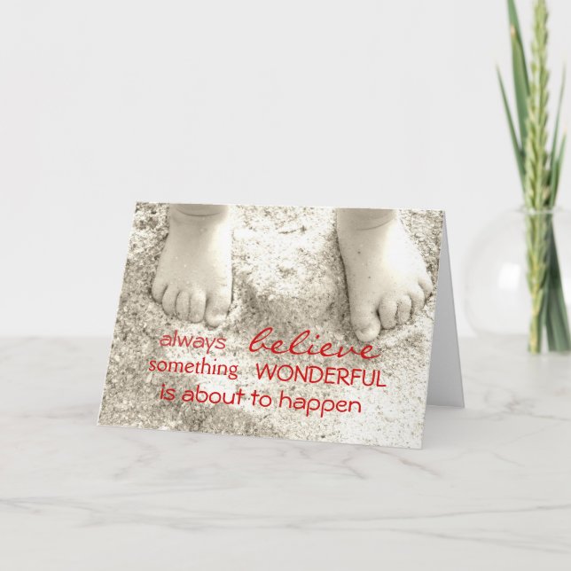 Siempre creas tarjetas de felicitación Inspiradora (Anverso)