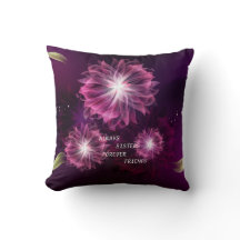 "SIEMPRE DE LAS HERMANAS ALMOHADA CUADRADA DE LOS