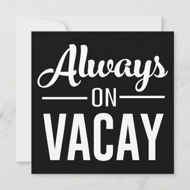 Siempre de vacaciones (Anverso)