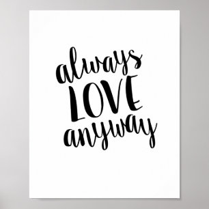 Siempre del amor impresión de la cita de