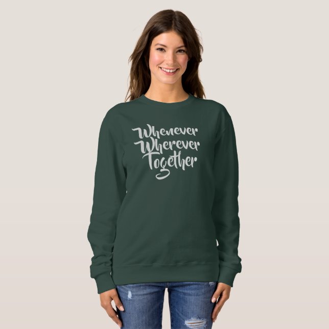 Siempre, dondequiera que sea, juntando camisetas (Anverso completo)