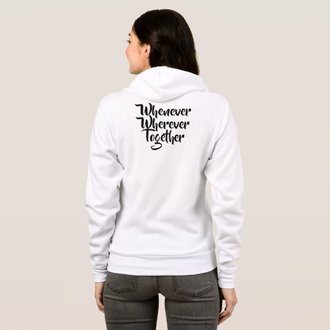 Siempre, dondequiera que sea, juntando camisetas (Reverso completo)