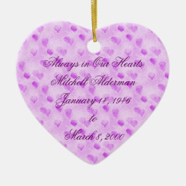 Siempre en nuestro ornamento de los corazones