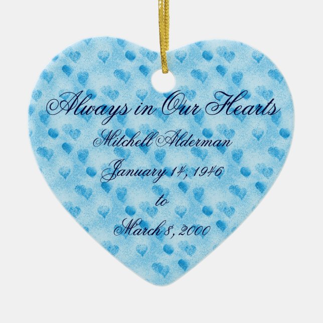 Siempre en nuestro ornamento del azul de los (Frente)